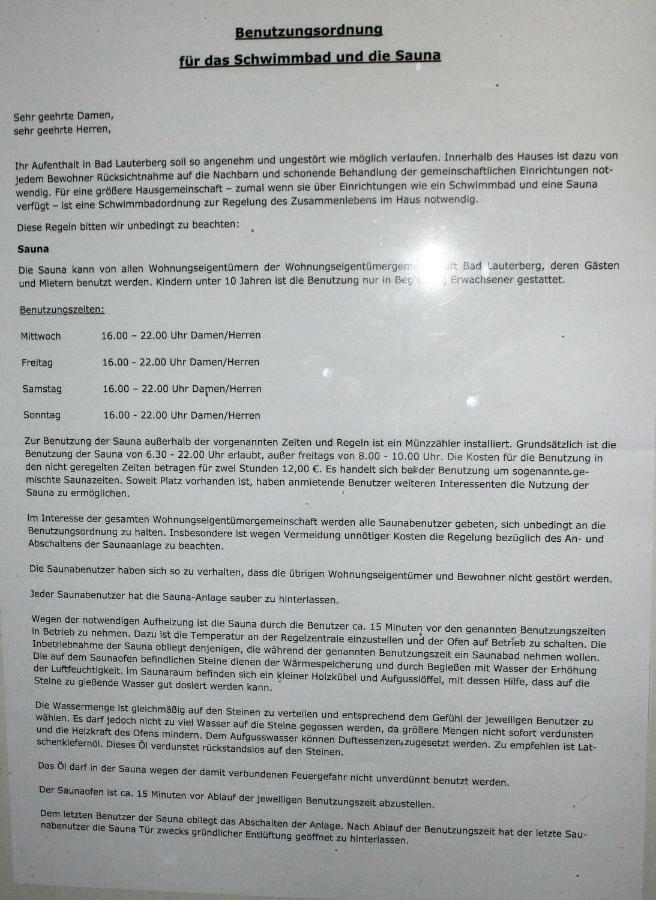 Ferienwohnung "Hagebutze" Mit Sauna Und Schwimmbad Bad Lauterberg Luaran gambar